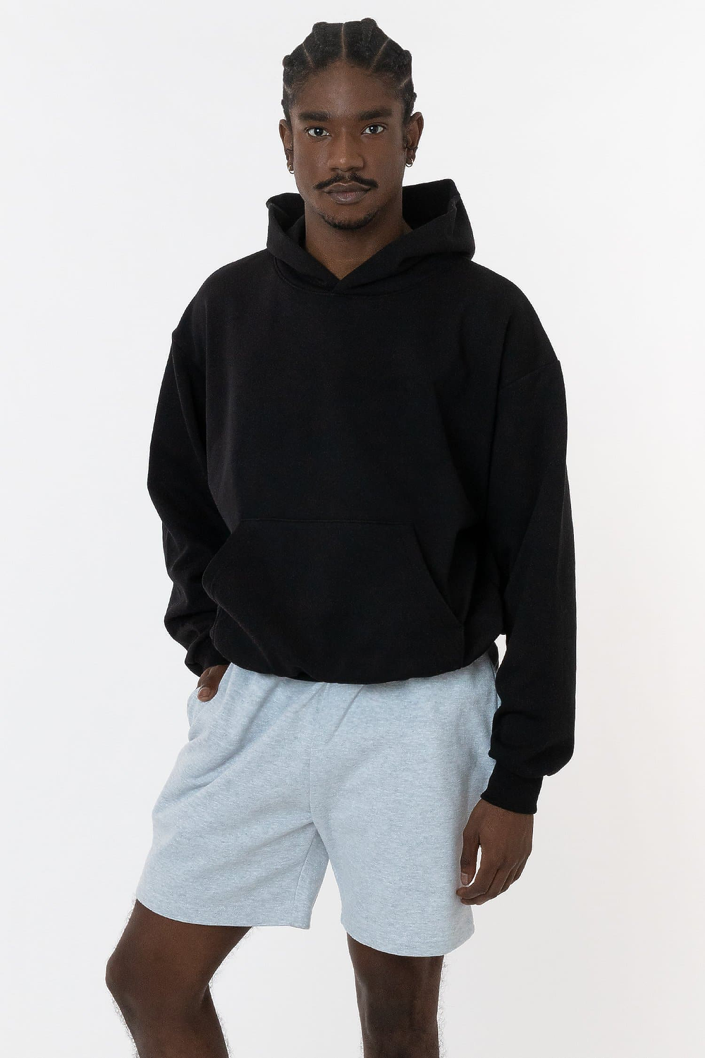 LAA 10oz Mid-Weight Poly Cotton Fleece Wide Hoodie
